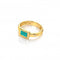 Rectangle Turquoise Ring DR261Hot Diamonds x GemstonesDR261/XS