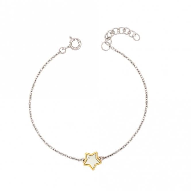 Recycled Silver & Gold Plated Star Bracelet B5371D for DiamondB5371