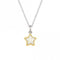 Recycled Silver & Gold Plated Star Necklace P5207D for DiamondN4489