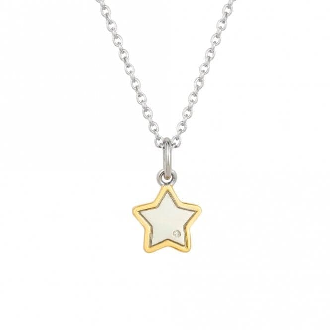 Recycled Silver & Gold Plated Star Necklace P5207D for DiamondN4489