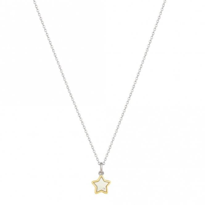 Recycled Silver & Gold Plated Star Necklace P5207D for DiamondN4489