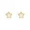 Recycled Silver & Gold Plated Star Stud Earrings E6158D for DiamondE6158