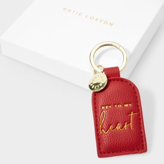 Red Beautifully Boxed Keyring Key To My Heart KLB2359Katie LoxtonKLB2359