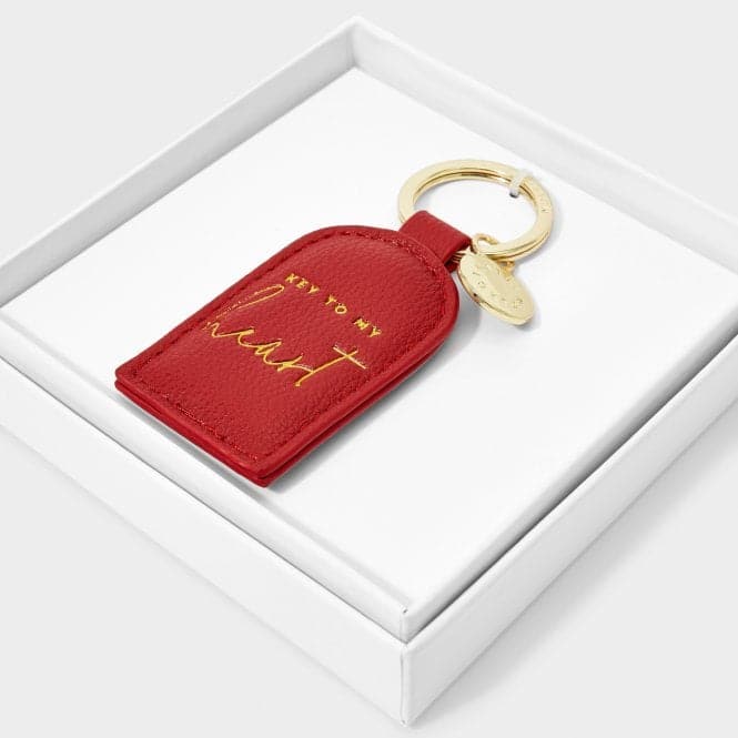 Red Beautifully Boxed Keyring Key To My Heart KLB2359Katie LoxtonKLB2359