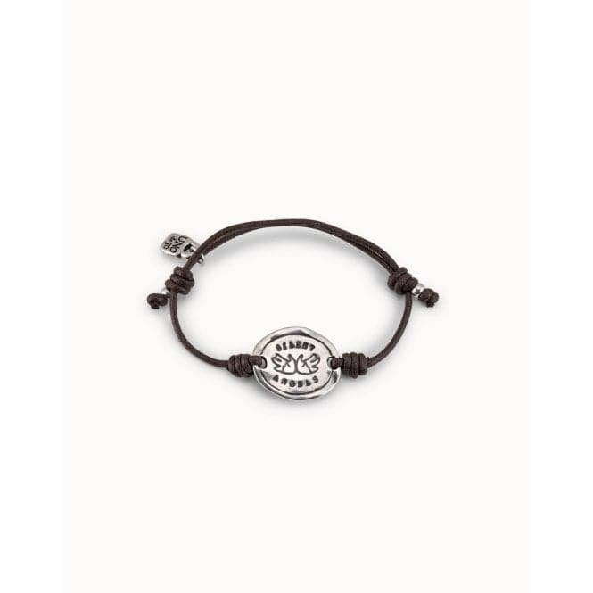 Rett Awareness Bracelet Silver Leather BraceletUNOde50PUL0839MARMTL0U