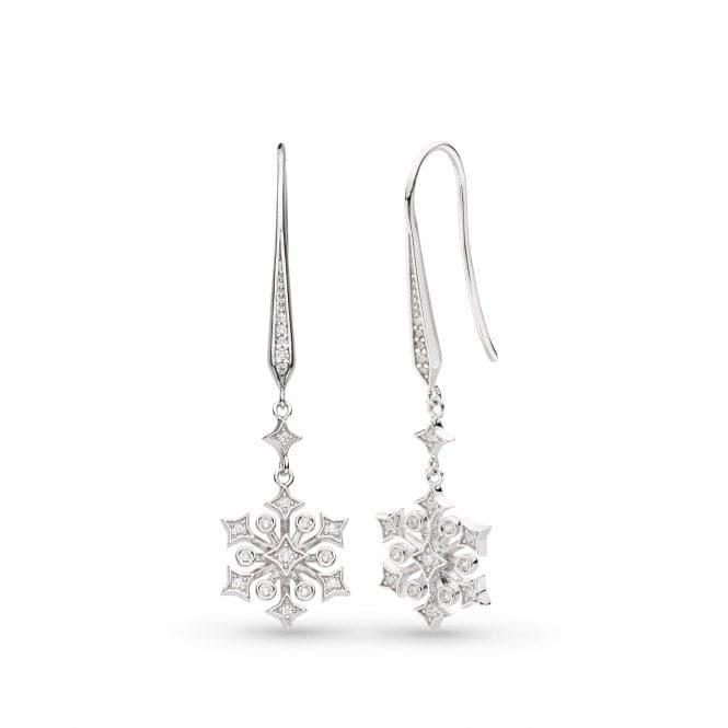 Revival Astoria Snow Zirconia Rhodium Plated Drop Earrings 50486CZKit Heath50486CZ