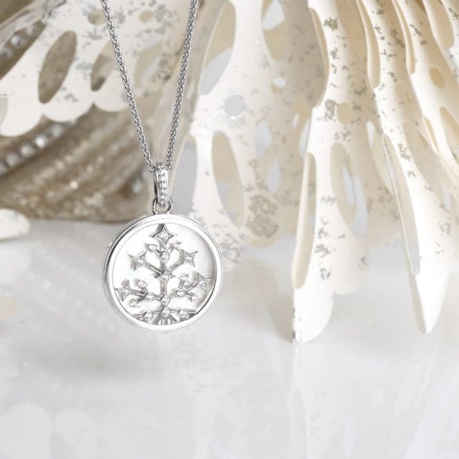 Revival Astoria Tree Of Life Pearl Zirconia Rhodium Plated 24" Necklace 90488MPCKit Heath90488MPC