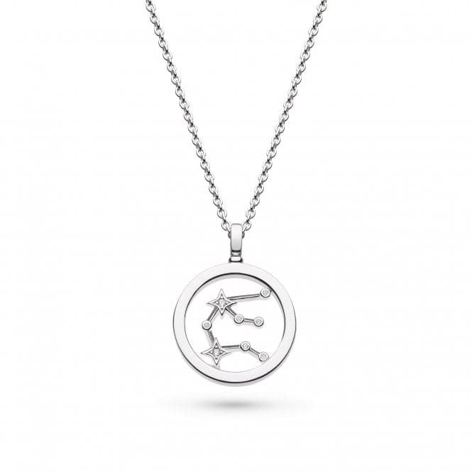 Revival Céleste Constellation Zirconia Rhodium Plated Aquarius 18" Necklace 90471AQUKit Heath90471AQU