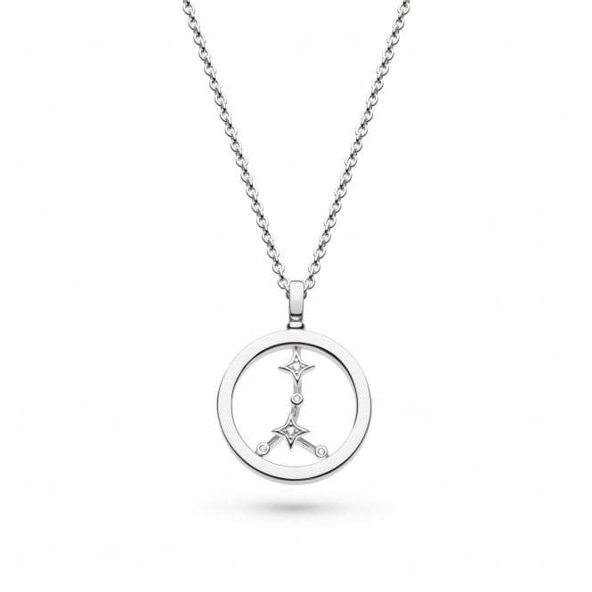 Revival Céleste Constellation Zirconia Rhodium Plated Cancer 18" Necklace 90471CANKit Heath90471CAN