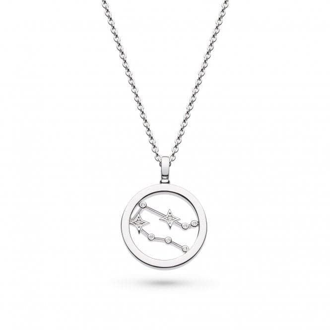 Revival Céleste Constellation Zirconia Rhodium Plated Gemini 18" Necklace 90471GEMKit Heath90471GEM