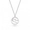 Revival Céleste Constellation Zirconia Rhodium Plated Gemini 18" Necklace 90471GEMKit Heath90471GEM