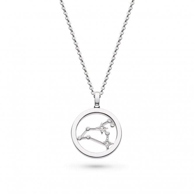 Revival Céleste Constellation Zirconia Rhodium Plated Leo 18" Necklace 90471LEOKit Heath90471LEO