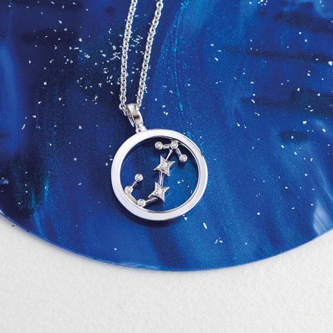 Revival Céleste Constellation Zirconia Rhodium Plated Scorpio 18" Necklace 90471SCOKit Heath90471SCO