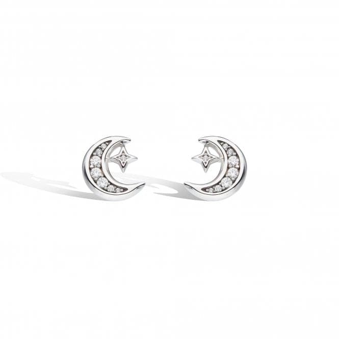 Revival Celeste Pavé Zirconial Moon Stud Earrings 30492CZKit Heath30492CZ