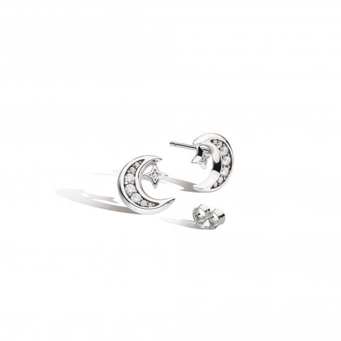 Revival Celeste Pavé Zirconial Moon Stud Earrings 30492CZKit Heath30492CZ