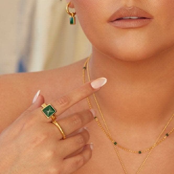 Revive Malachite Ring DR248Hot Diamonds x Jac JossaDR248/L