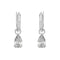 Rhodium plated Millenia Pear Cut White Hoop Earrings 5636716Swarovski5636716