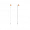 Rhodium Plated With Rose Gold Orbit Drop Earrings E001 - 04TAnia HaieE001 - 04T