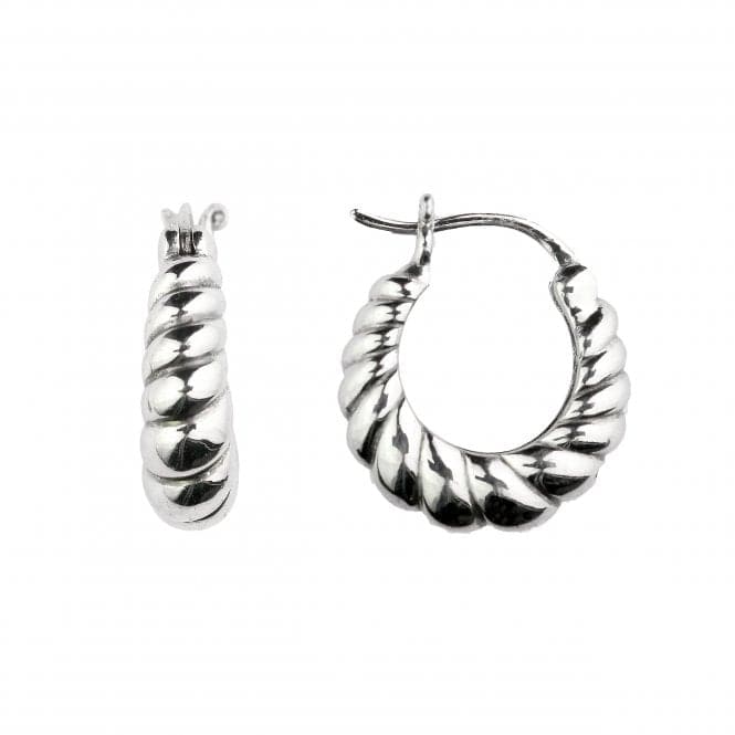 Ridged Chunky 16mm Hoop Earrings 6849HPDew6849HP