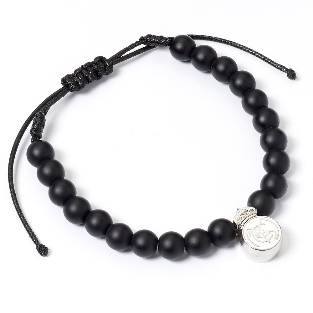 Real Madrid Black Bead Bracelet RMBB0010