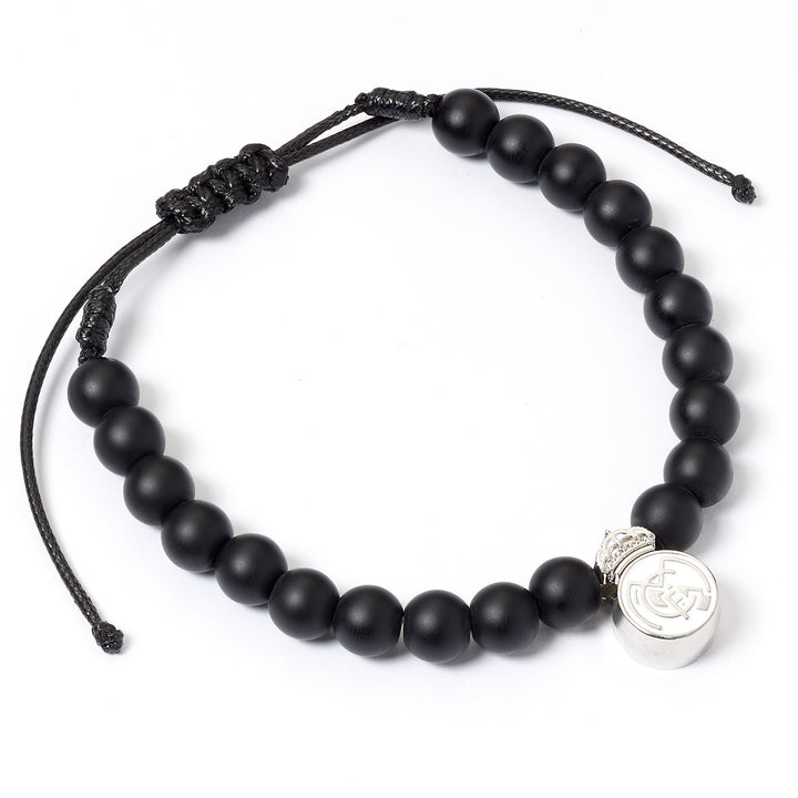 Real Madrid Black Bead Bracelet RMBB0010