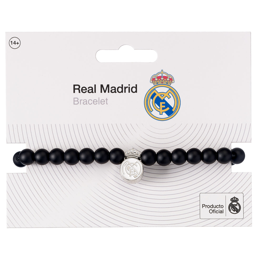 Real Madrid Black Bead Bracelet RMBB0010