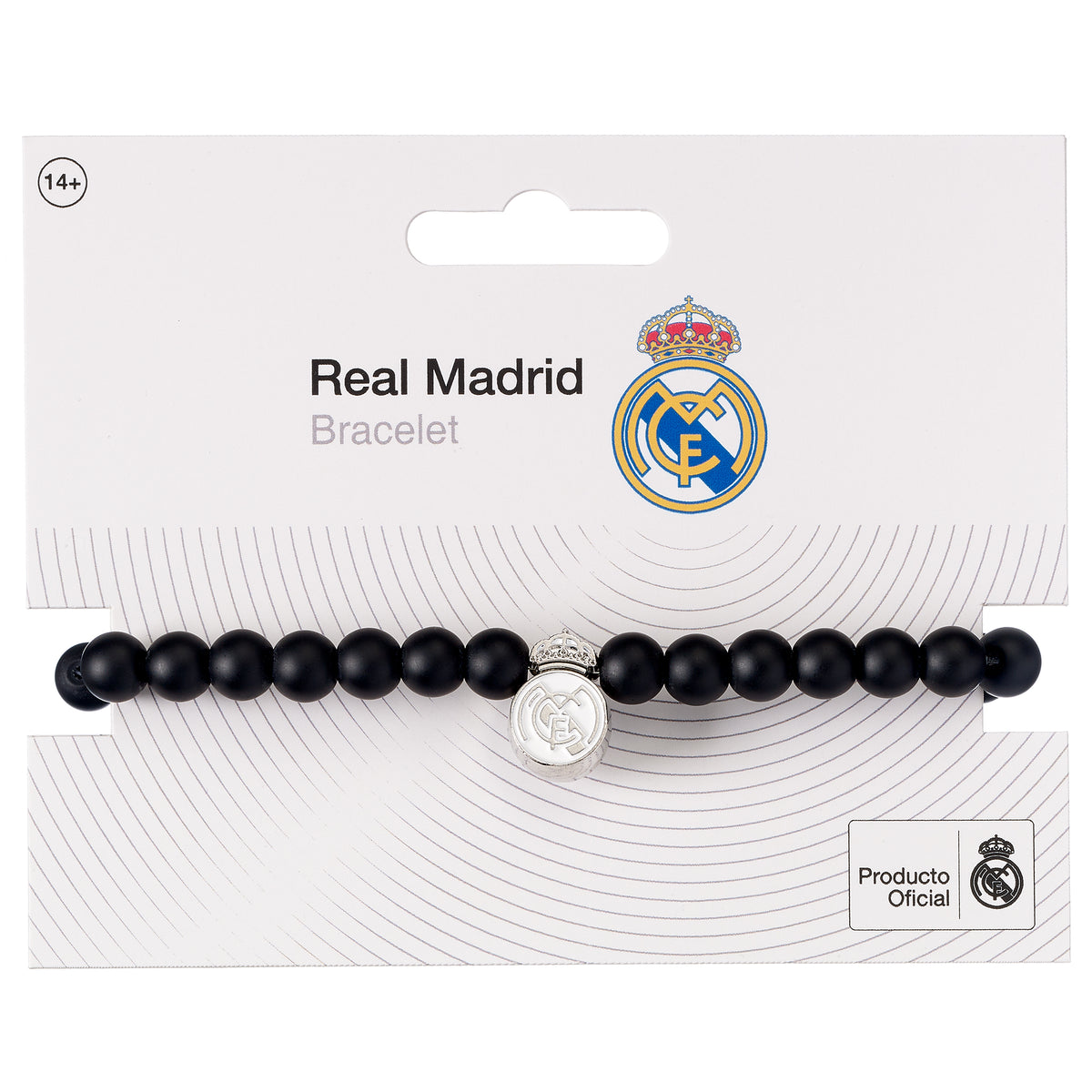 Real Madrid Black Bead Bracelet RMBB0010