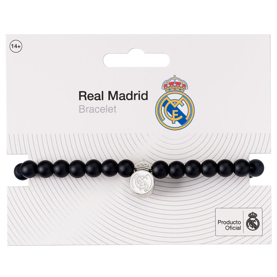 Real Madrid Black Bead Bracelet RMBB0010