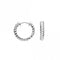 Rope Twist Zirconia 15mm Hoop Earrings 67720CZDew67720CZ