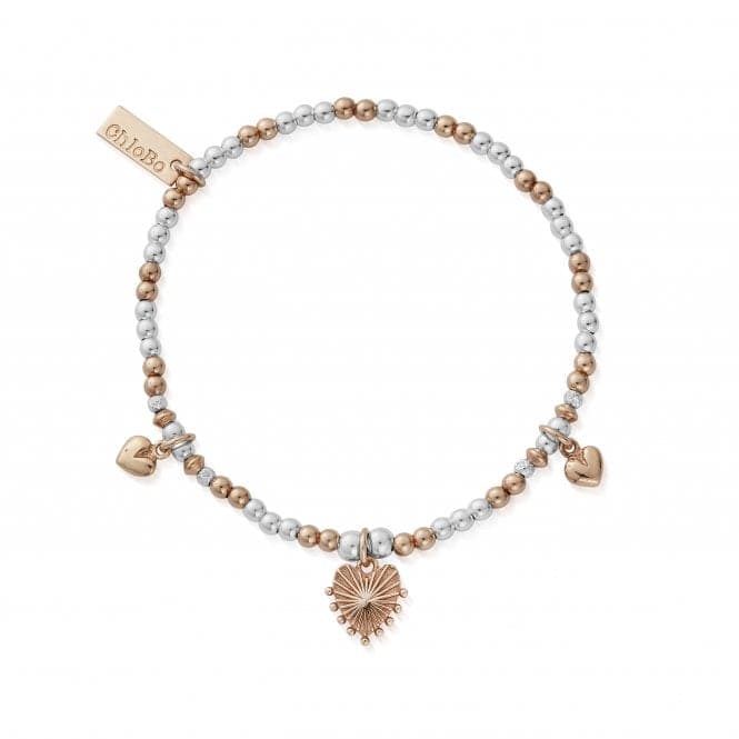 Rose Gold And Silver Everyday Love Bracelet MBSB11003329ChloBoMBSB11003329