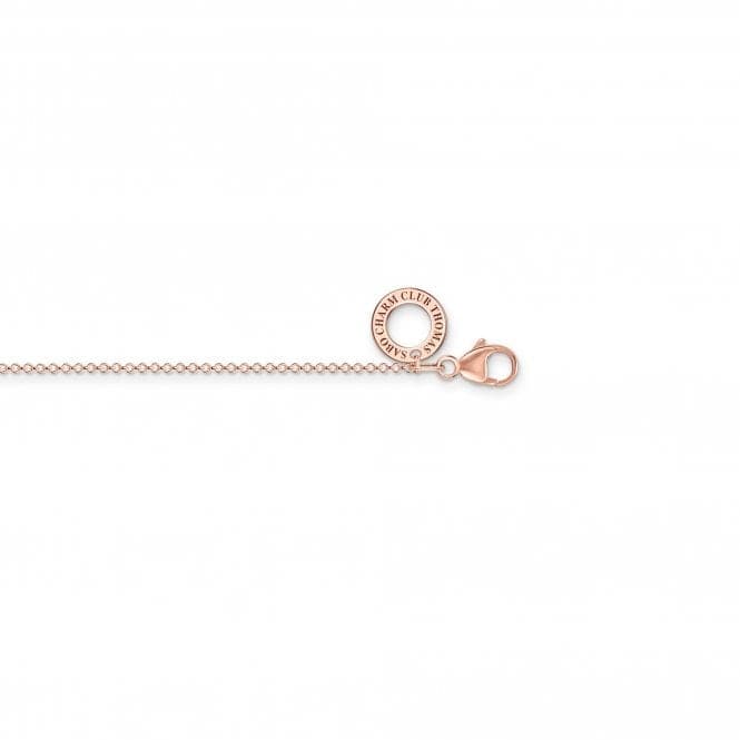 Rose Gold Charming Chain Necklace X0278 - 415 - 40Thomas Sabo Charm Club CharmingX0278 - 415 - 40 - L38v