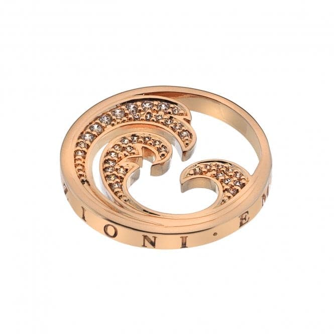 Rose Gold Plate Oceano Coin 25mm EC530EmozioniEC530