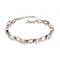 Rose Gold Plated Clear Cubic Zirconia Marq Bracelet B4719CFiorelli SilverB4719C