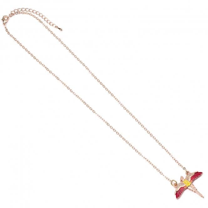 Rose Gold Plated Fawkes NecklaceHarry PotterWN000113