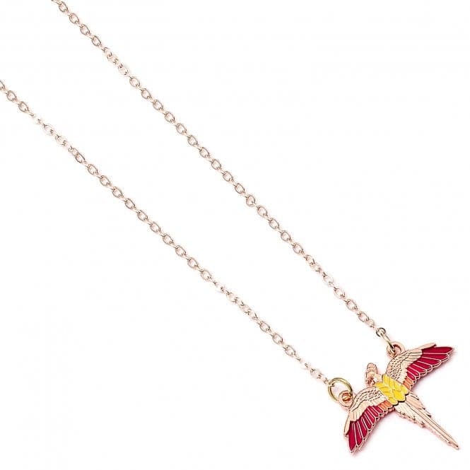 Rose Gold Plated Fawkes NecklaceHarry PotterWN000113