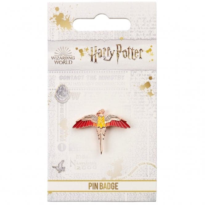 Rose Gold Plated Fawkes PinbadgeHarry PotterHPPB0113