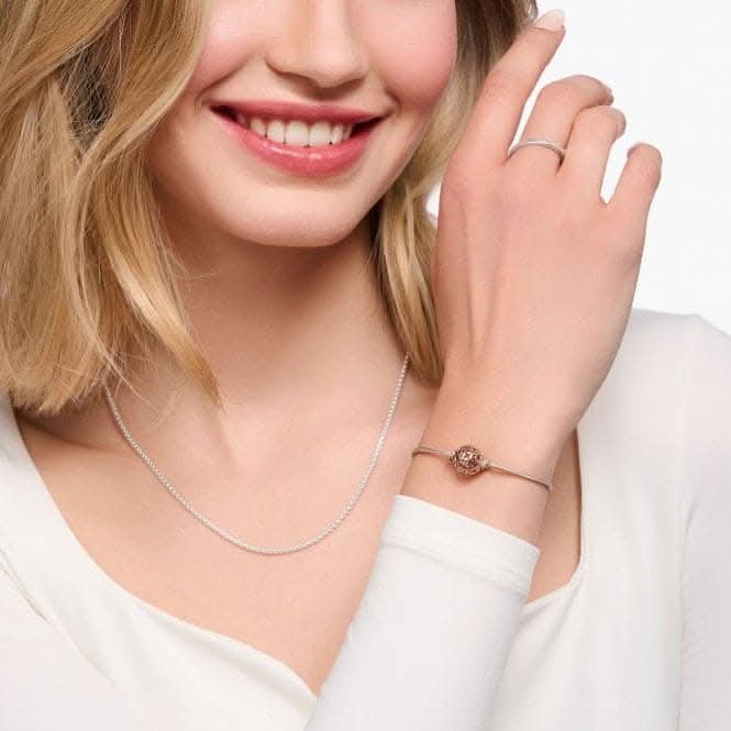 Rose Gold Plated Nylon Bracelet A2126 - 597 - 40Thomas Sabo Karma BeadsA2126 - 597 - 40