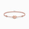Rose Gold Plated Nylon Heart Bracelet A2123 - 597 - 40Thomas Sabo Karma BeadsA2123 - 597 - 40