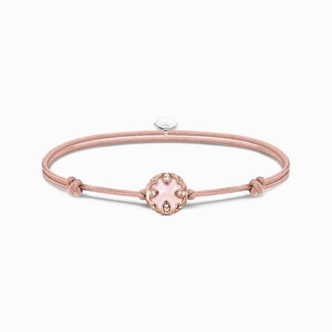 Rose Gold Plated Nylon Quartz Bracelet A2122 - 816 - 40Thomas Sabo Karma BeadsA2122 - 816 - 40