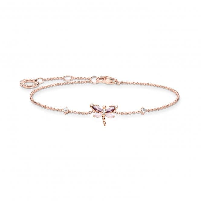 Rose Gold Plated Zirconia Dragonfly Bracelet A2025 - 321 - 7 - L19VThomas Sabo Charm Club CharmingA2025 - 321 - 7 - L19V