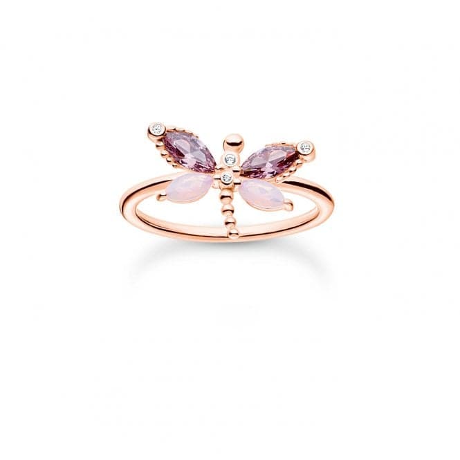 Rose Gold Plated Zirconia Dragonfly Ring TR2349 - 321 - 7Thomas Sabo Charm Club CharmingTR2349 - 321 - 7 - 48