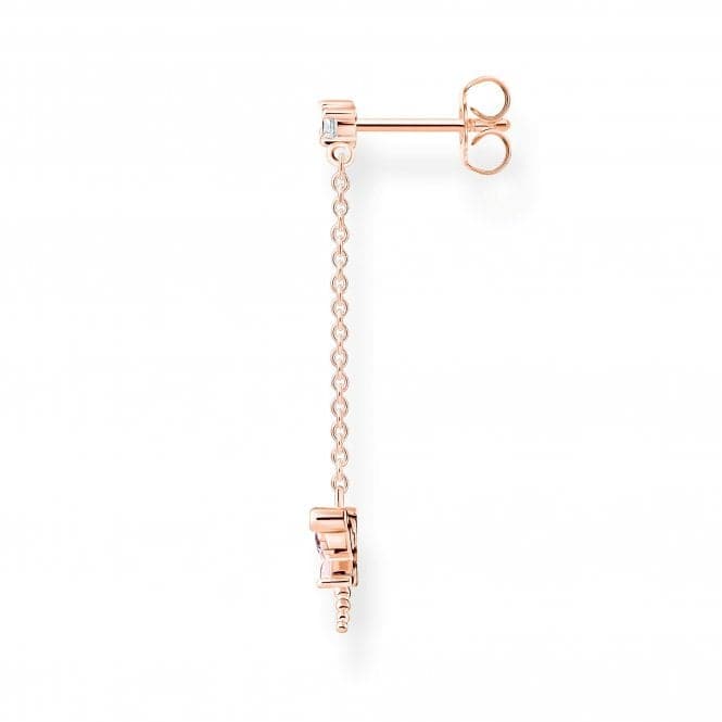 Rose Gold Plated Zirconia Dragonfly Single Earring H2187 - 321 - 7Thomas Sabo Charm Club CharmingH2187 - 321 - 7