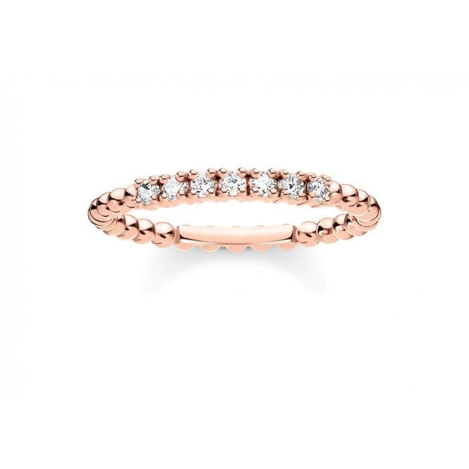 Rose Gold Zirconia Dot Stacking Ring TR2323 - 416 - 14Thomas Sabo Charm Club CharmingTR2323 - 416 - 14 - 48