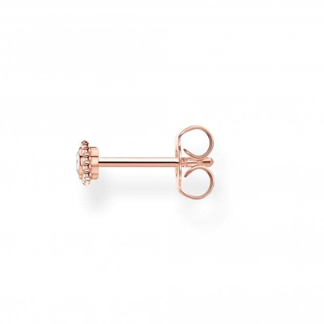 Rose Gold Zirconia Flower Single Ear Stud H2137 - 416 - 14Thomas Sabo Charm Club CharmingH2137 - 416 - 14