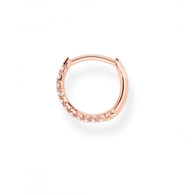 Rose Gold Zirconia Small Hoop Single Earring 13.5mm CR659 - 416 - 14Thomas Sabo Charm Club CharmingCR659 - 416 - 14