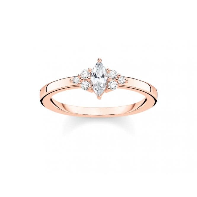 Rose Gold Zirconia Vintage Stacking Ring TR2325 - 416 - 14Thomas Sabo Charm Club CharmingTR2325 - 416 - 14 - 48