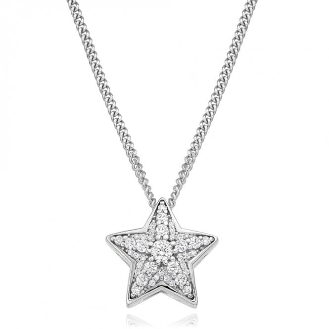 Round Brilliant Grain Set Star Diamond Pendant 0.27ctThe Harmony CollectionPE291 - 1WG