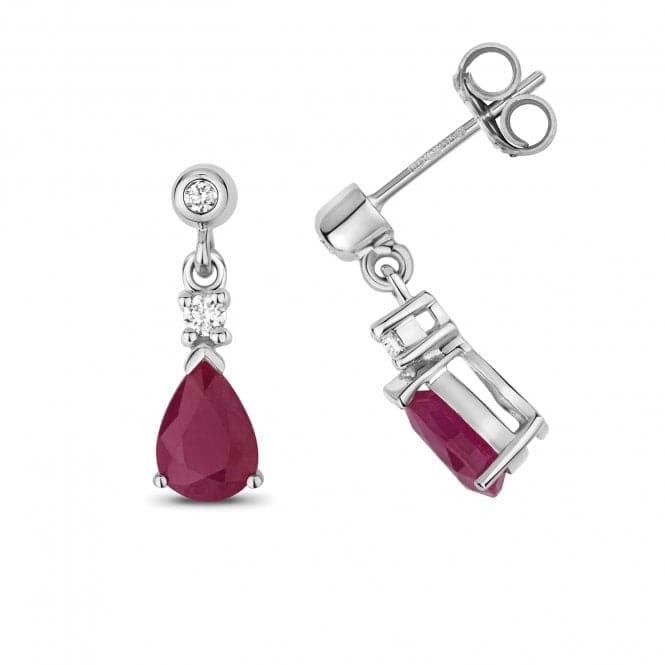 Ruby Drop Pear Earrings ED245WRGemstones JewelleryED245WR