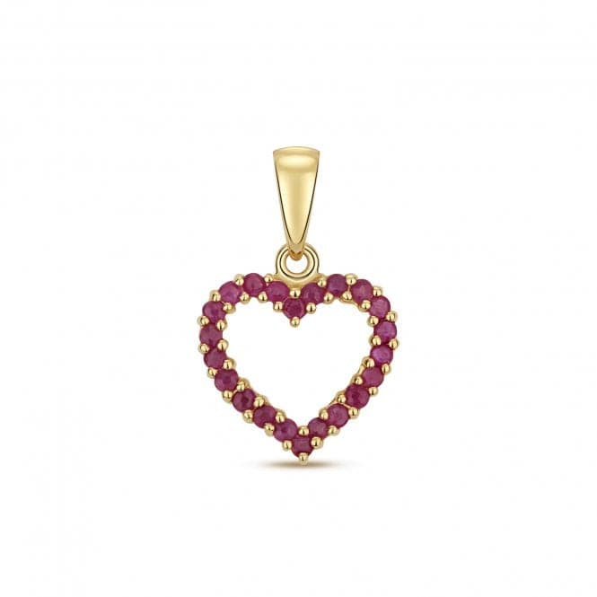 Ruby Heart Pendant PD244RGemstones JewelleryPD244R