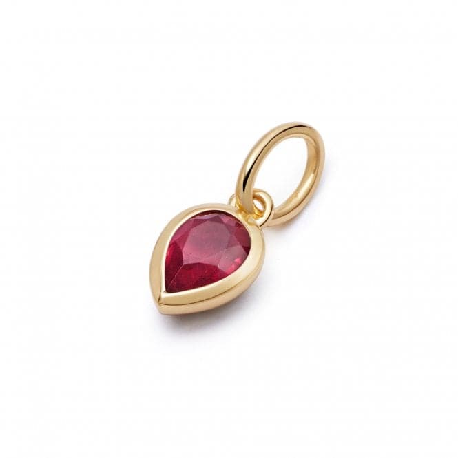 Ruby July Birthstone 18ct Gold Plated Charm PBS19_GPDaisyPBS19_GP